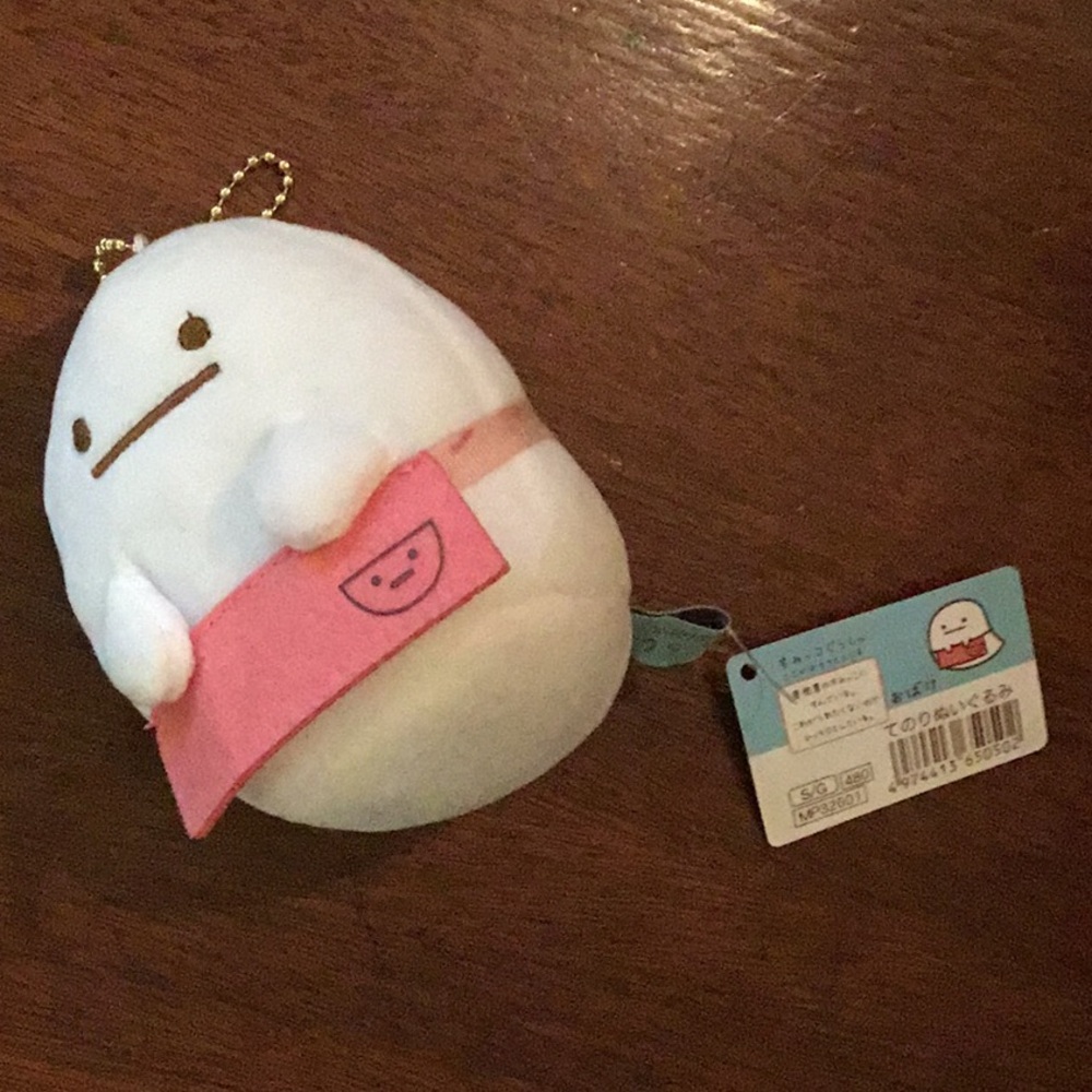 Obake Sumikko Gurashi ghost plush keychain